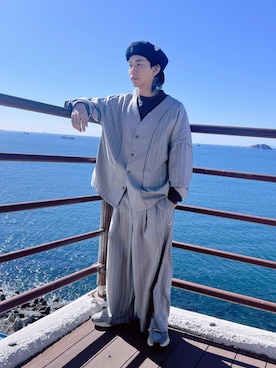 Jiang Fanさん（メンズ・160cm）の秋コーディネート