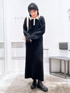 まなみさん（レディース・165cm）の冬コーディネート