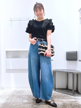 「LAKOLE（ラコレ）のアイテム（パンプス）」を使った、まなみさん（レディース・165cm）の夏コーディネート