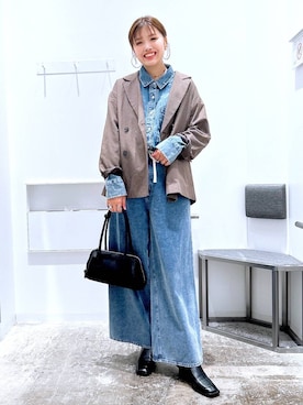 「LAKOLE（ラコレ）のアイテム」を使った、まなみさん（レディース・165cm）の秋コーディネート