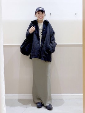 まなみさん（レディース・165cm）の冬コーディネート