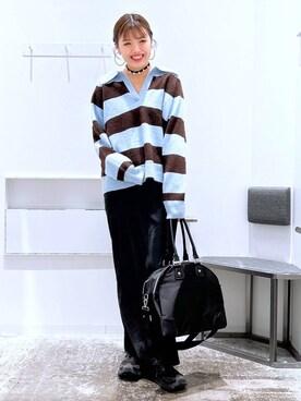 まなみさん（レディース・165cm）の冬コーディネート