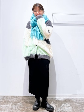 まなみさん（レディース・165cm）の冬コーディネート