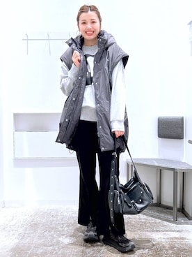 「LAKOLE（ラコレ）のアイテム」を使った、まなみさん（レディース・165cm）の秋コーディネート