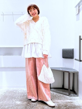 まなみさん（レディース・165cm）の冬コーディネート