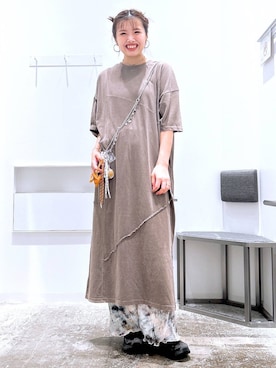 「アイテム（マタニティウェア/グッズ）」を使った、まなみさん（レディース・165cm）の夏コーディネート