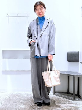 まなみさん（レディース・165cm）の冬コーディネート