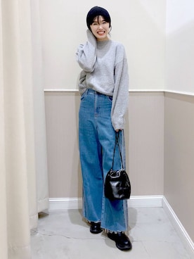 まなみさん（レディース・165cm）の冬コーディネート