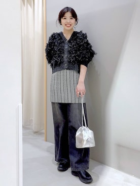 まなみさん（レディース・165cm）の冬コーディネート