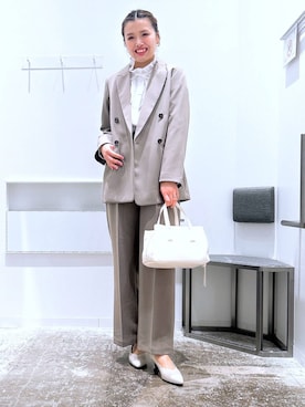 まなみさん（レディース・165cm）の冬コーディネート