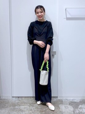 「若見え」｜「アイテム（サロペット/オーバーオール）」を使った、まなみさん（レディース・165cm）の春コーディネート