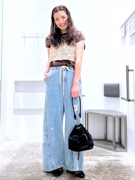 「LAKOLE（ラコレ）のアイテム（パンプス）」を使った、まなみさん（レディース・165cm）の夏コーディネート