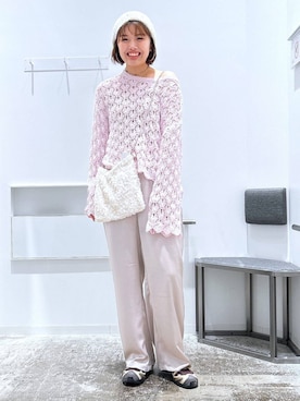 「LAKOLE（ラコレ）のアイテム」を使った、まなみさん（レディース・165cm）の春コーディネート