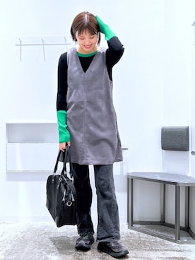 まなみさん（レディース・165cm）の冬コーディネート