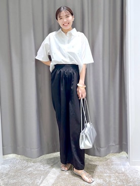 「アイテム（イヤーカフ、その他）」を使った、まなみさん（レディース・165cm）の夏コーディネート