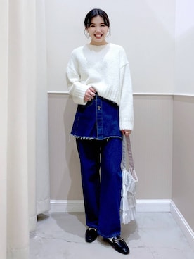 まなみさん（レディース・165cm）の冬コーディネート