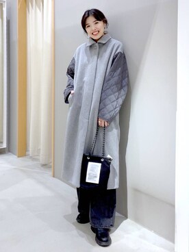 「若見え」｜「アイテム（その他アウター）」を使った、まなみさん（レディース・165cm）の冬コーディネート