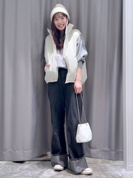 「若見え」｜「アイテム（その他アウター）」を使った、まなみさん（レディース・165cm）の秋コーディネート