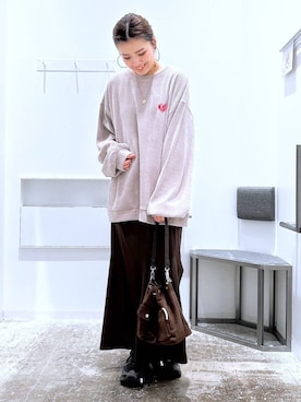 まなみさん（レディース・165cm）の冬コーディネート