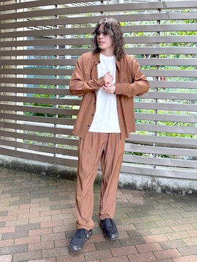 「アイテム（サングラス）」を使った、まとまとさん（メンズ・175cm）の夏コーディネート