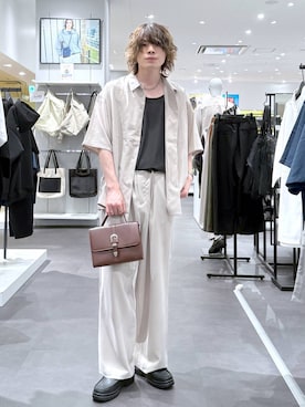 「LAKOLE（ラコレ）のアイテム」を使った、まとまとさん（メンズ・175cm）の春コーディネート