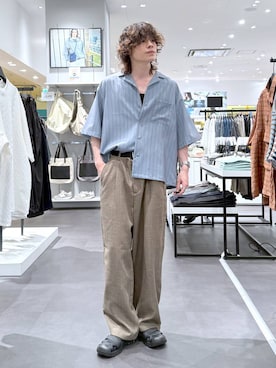 「LAKOLE（ラコレ）のアイテム」を使った、まとまとさん（メンズ・175cm）の夏コーディネート