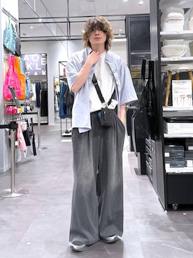 「LAKOLE（ラコレ）のアイテム」を使った、まとまとさん（メンズ・175cm）の春コーディネート