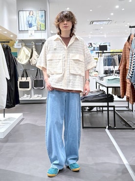 「LAKOLE（ラコレ）のアイテム」を使った、まとまとさん（メンズ・175cm）の夏コーディネート