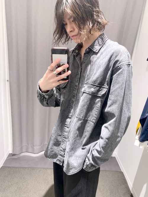 セール】ウォッシュドデニム長袖シャツ / 140380（シャツ/ブラウス