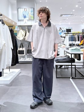 「LAKOLE（ラコレ）のアイテム」を使った、まとまとさん（メンズ・175cm）の夏コーディネート