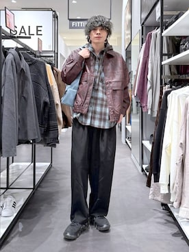 まとまとさん(メンズ・175cm)の冬コーディネート