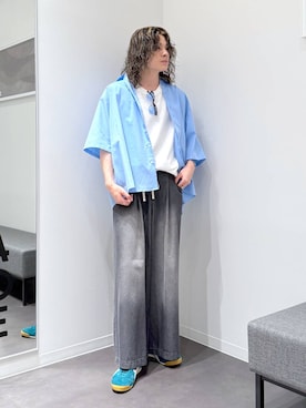 「高見え」｜まとまとさん（メンズ・175cm）の夏コーディネート