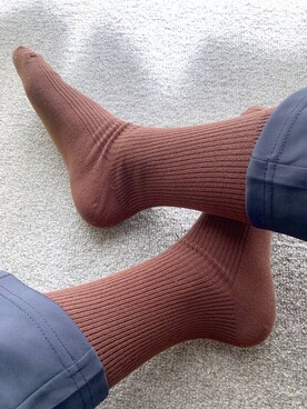 「LAKOLE（ラコレ）のアイテム（ソックス/靴下）」を使った、まとまとさん（メンズ・175cm）の秋コーディネート