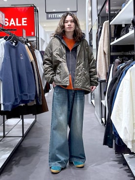 まとまとさん（メンズ・175cm）の冬コーディネート