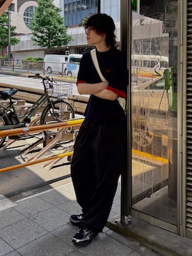 「LAKOLE（ラコレ）の【New Balance/ニューバランス】Fresh Foam Arishi TIRALUX / 576502（スニーカー、その他）」を使った、まとまとさん（メンズ・175cm）の春コーディネート