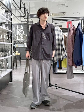 「LAKOLE（ラコレ）のアイテム」を使った、まとまとさん（メンズ・175cm）の秋コーディネート