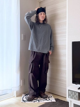 「アイテム（インテリア）」を使った、まとまとさん（メンズ・175cm）の夏コーディネート