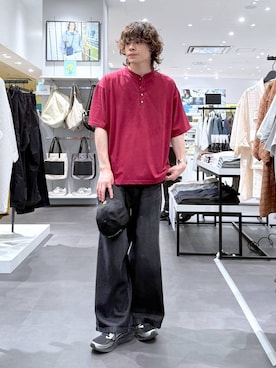 「LAKOLE（ラコレ）の【New Balance/ニューバランス】Fresh Foam Arishi TIRALUX / 576502（スニーカー、その他）」を使った、まとまとさん（メンズ・175cm）の夏コーディネート