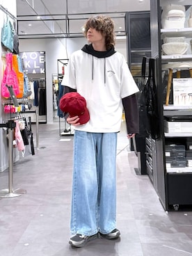 「LAKOLE（ラコレ）のアイテム」を使った、まとまとさん（メンズ・175cm）の春コーディネート