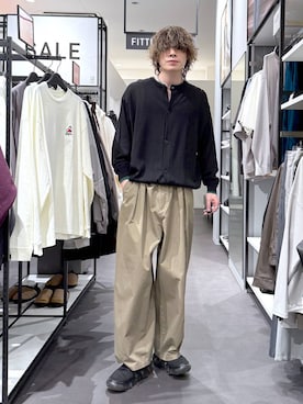 「LAKOLE（ラコレ）のアイテム」を使った、まとまとさん（メンズ・175cm）の春コーディネート