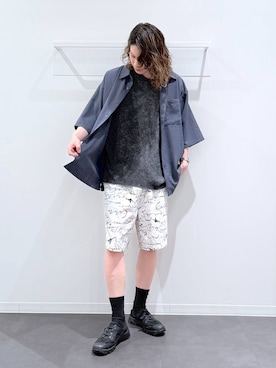 「LAKOLE（ラコレ）のアイテム（サンダル）」を使った、まとまとさん（メンズ・175cm）の夏コーディネート