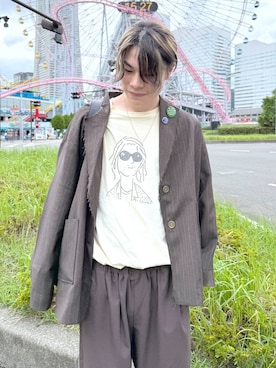 「LAKOLE（ラコレ）のアイテム」を使った、まとまとさん（メンズ・175cm）の秋コーディネート