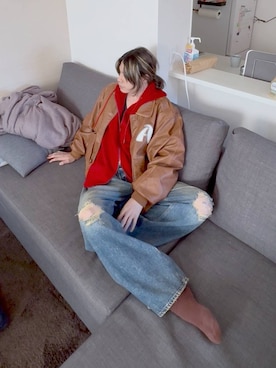 「LAKOLE（ラコレ）のアイテム」を使った、まとまとさん（メンズ・175cm）の秋コーディネート