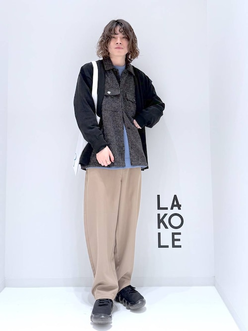 しゅうページ セール】ツイードCPOシャツ/146472（シャツ/ブラウス）｜LAKOLE