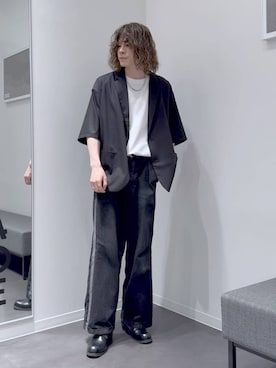 「LAKOLE（ラコレ）のアイテム（テーラードジャケット）」を使った、まとまとさん（メンズ・175cm）の春コーディネート