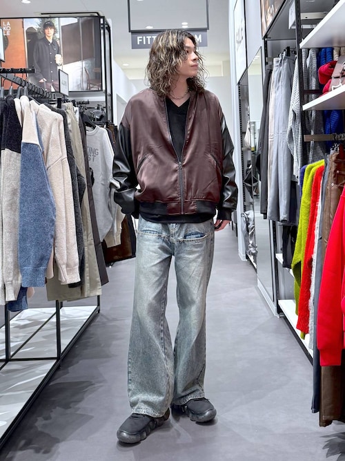 セール】PUレザースカジャン / 589549（ブルゾン）｜LAKOLE（ラコレ