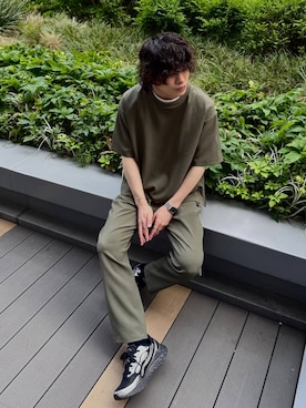 「LAKOLE（ラコレ）の【New Balance/ニューバランス】Fresh Foam Arishi TIRALUX / 576502（スニーカー、その他）」を使った、まとまとさん（メンズ・175cm）の春コーディネート