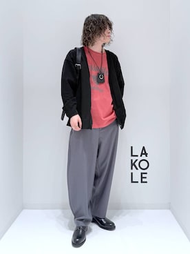 「LAKOLE（ラコレ）のアイテム（アクセサリー）」を使った、まとまとさん（メンズ・175cm）の春コーディネート