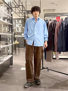 「LAKOLE（ラコレ）のアイテム」を使った、まとまとさん（メンズ・175cm）の秋コーディネート