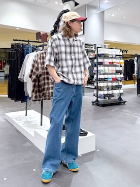「高見え」｜「アイテム（帽子）」を使った、まとまとさん（メンズ・175cm）の夏コーディネート